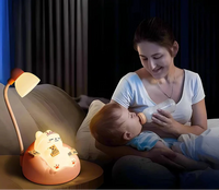 Lampe de chevet USB Mini Chat super Chill - Opale