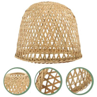 Abat-Jour Lampe de chevet Suspendue en Bambou Tissé - Opale