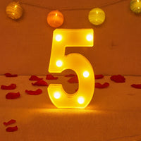 Lampe Alphabet Lettre et Numéro LED pour Évenement - Opale