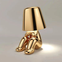 Lampe de chevet Moderne Petit Homme Assis Design - Opale