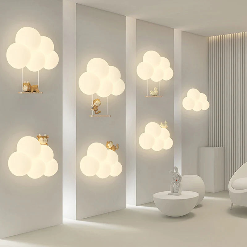 Lampe de chevet Murale Nuage Blanc pour Enfant - Opale
