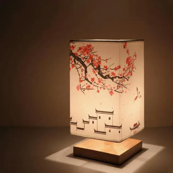 Lampe de chevet Zen à style Japonaise - Opale Image