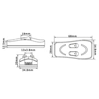 Double Interrupteur Lampe de chevet - Opale