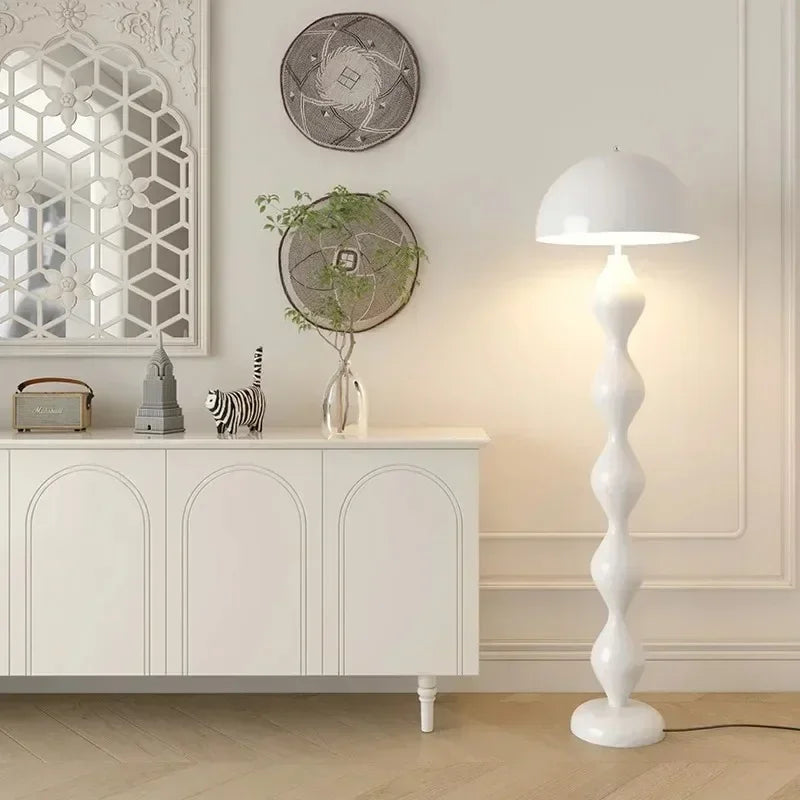 Grande Lampe de chevet Scandinave Champignon - Opale