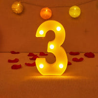 Lampe Alphabet Lettre et Numéro LED pour Évenement - Opale