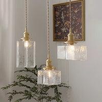 Lampe de chevet Moderne Rétro Suspendue en Verre - Opale