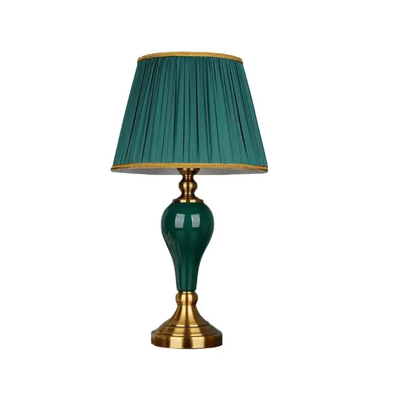 Lampe de chevet Baroque en Céramique Vert - Opale