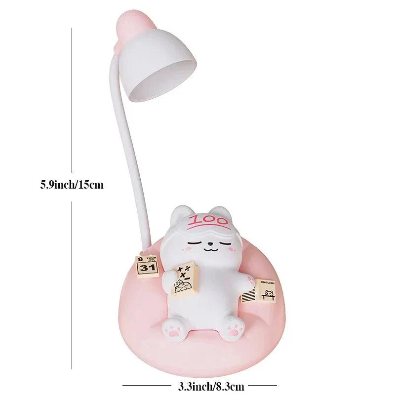 Lampe de chevet USB Mini Chat super Chill - Opale