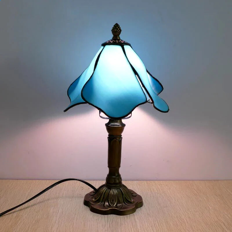 Lampe Tiffany Bleu Design - Opale Image