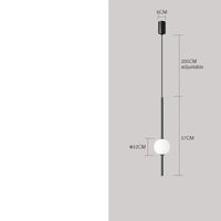 Lampe de chevet Moderne Suspendue Boule en Verre Nordique - Opale