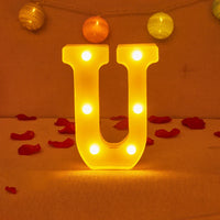 Lampe Alphabet Lettre et Numéro LED pour Évenement - Opale