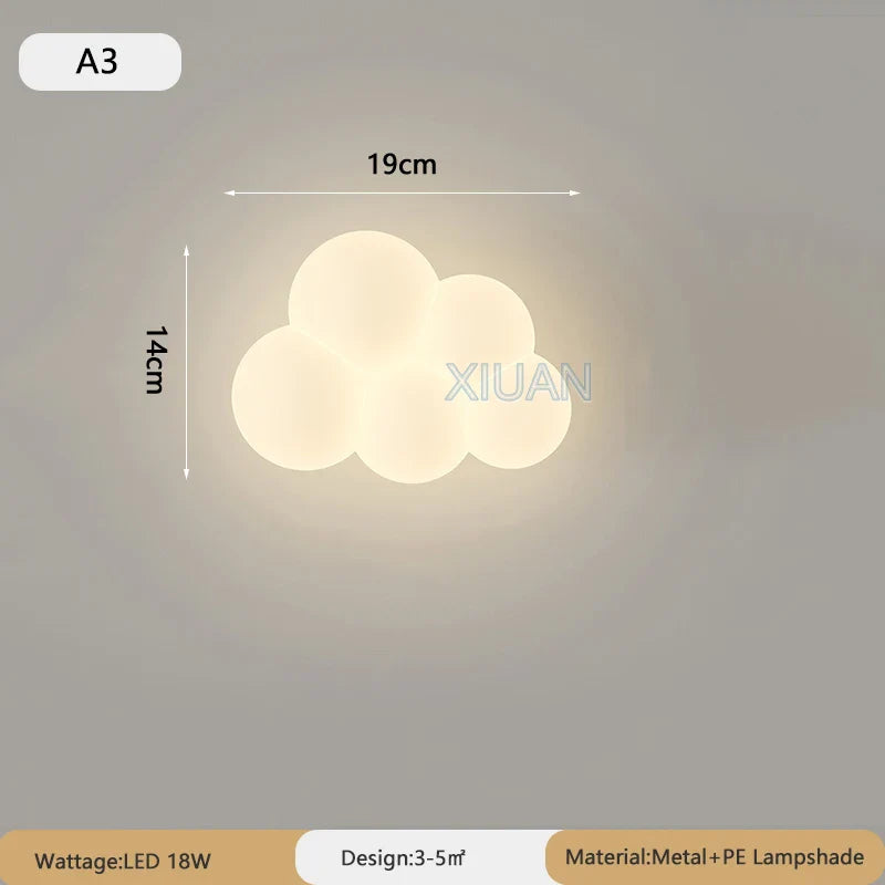 Lampe de chevet Murale Nuage Blanc pour Enfant - Opale