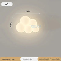 Lampe de chevet Murale Nuage Blanc pour Enfant - Opale