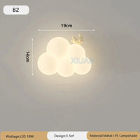 Lampe de chevet Murale Nuage Blanc pour Enfant - Opale
