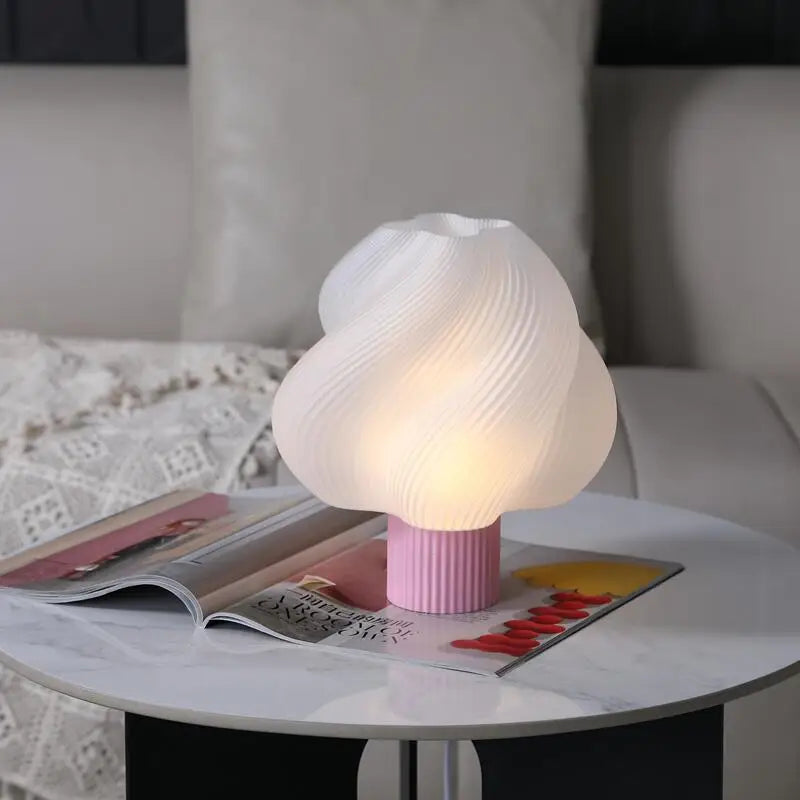 Lampe de chevet Originale Barbe à Papa Rétro - Opale Image