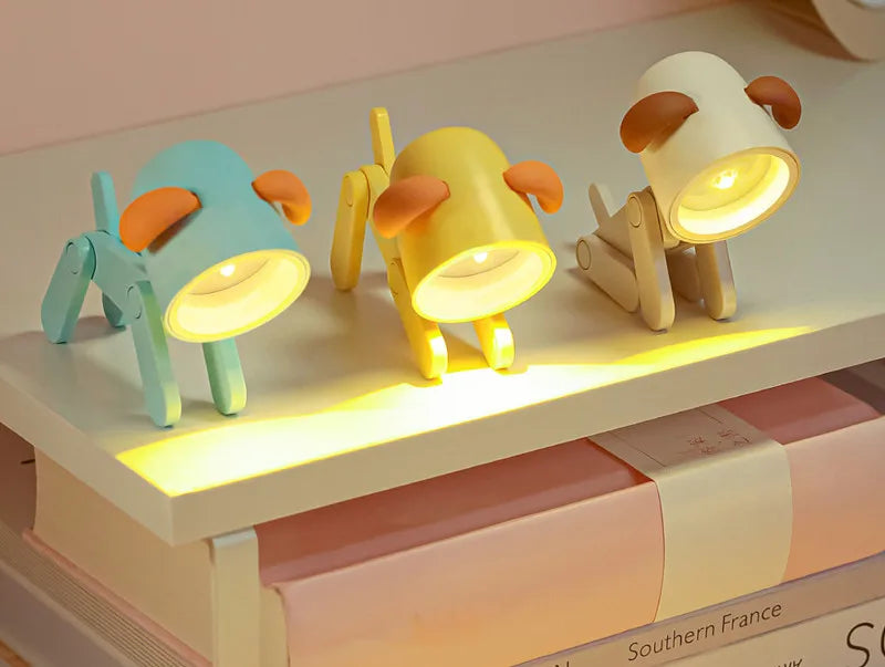 Lampe de chevet Petit Chien Flexible pour Enfant - Opale