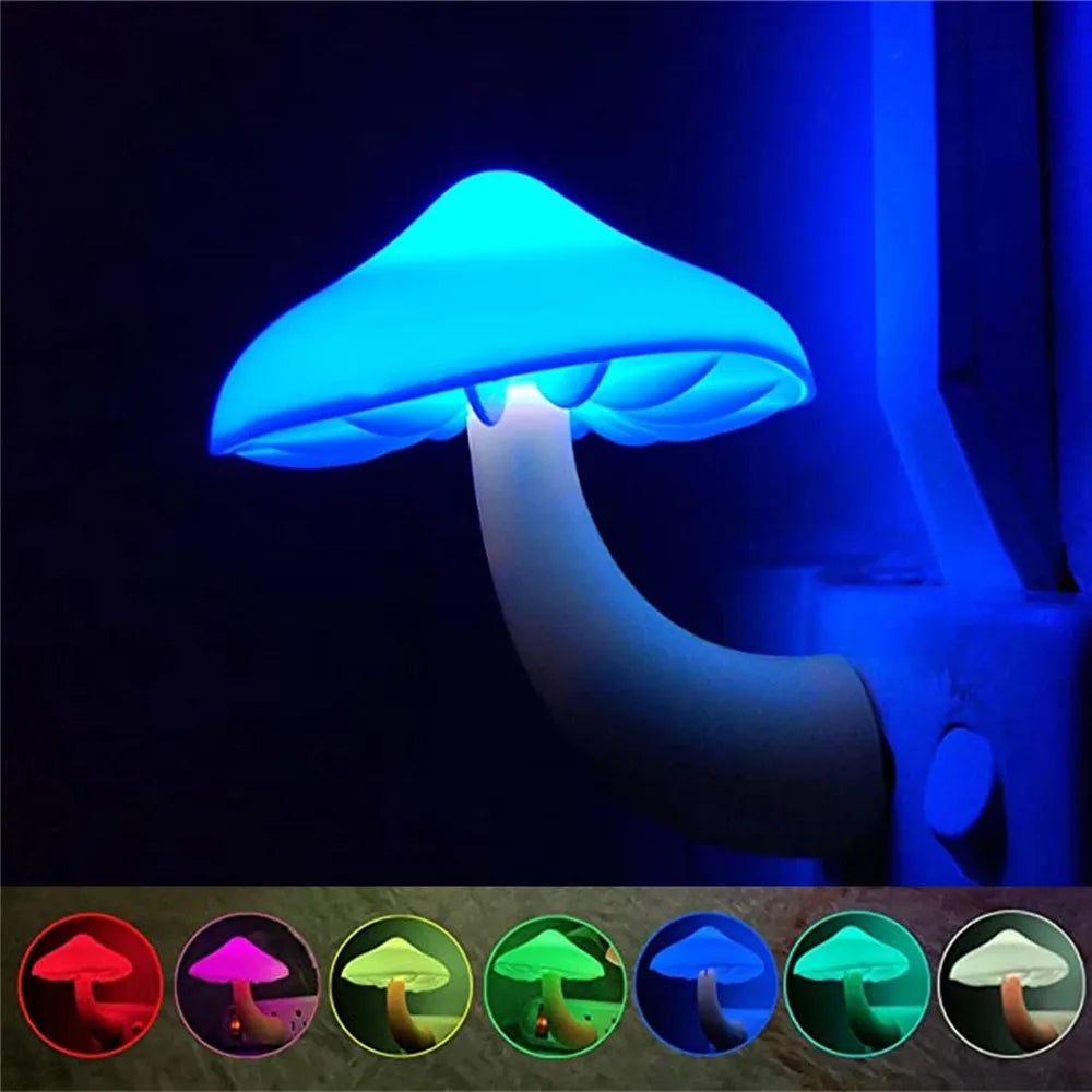 Lampe de chevet Champignon à prise murale - Opale