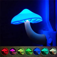 Lampe de chevet Champignon à prise murale - Opale