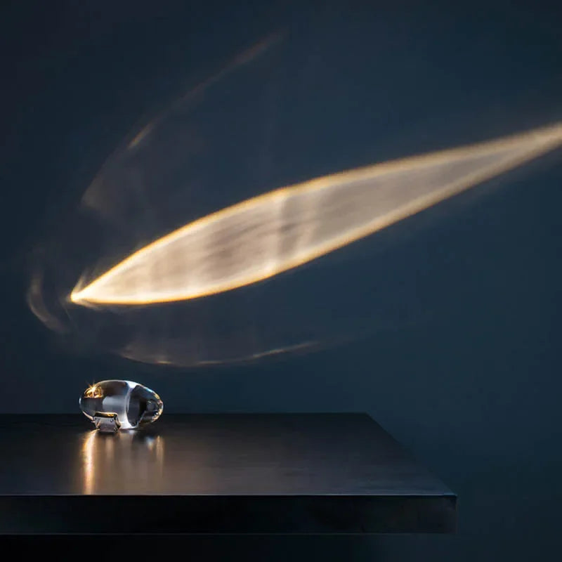 Lampe de chevet Design Italien Projection de Lumière - Opale