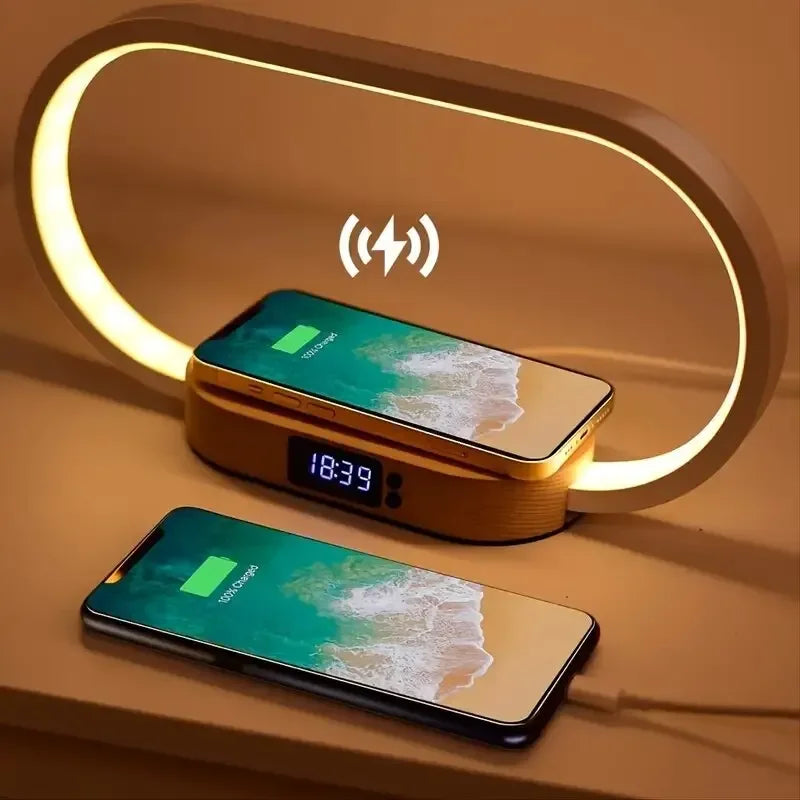 Lampe de chevet Chargeur Induction Tactile - Opale Image