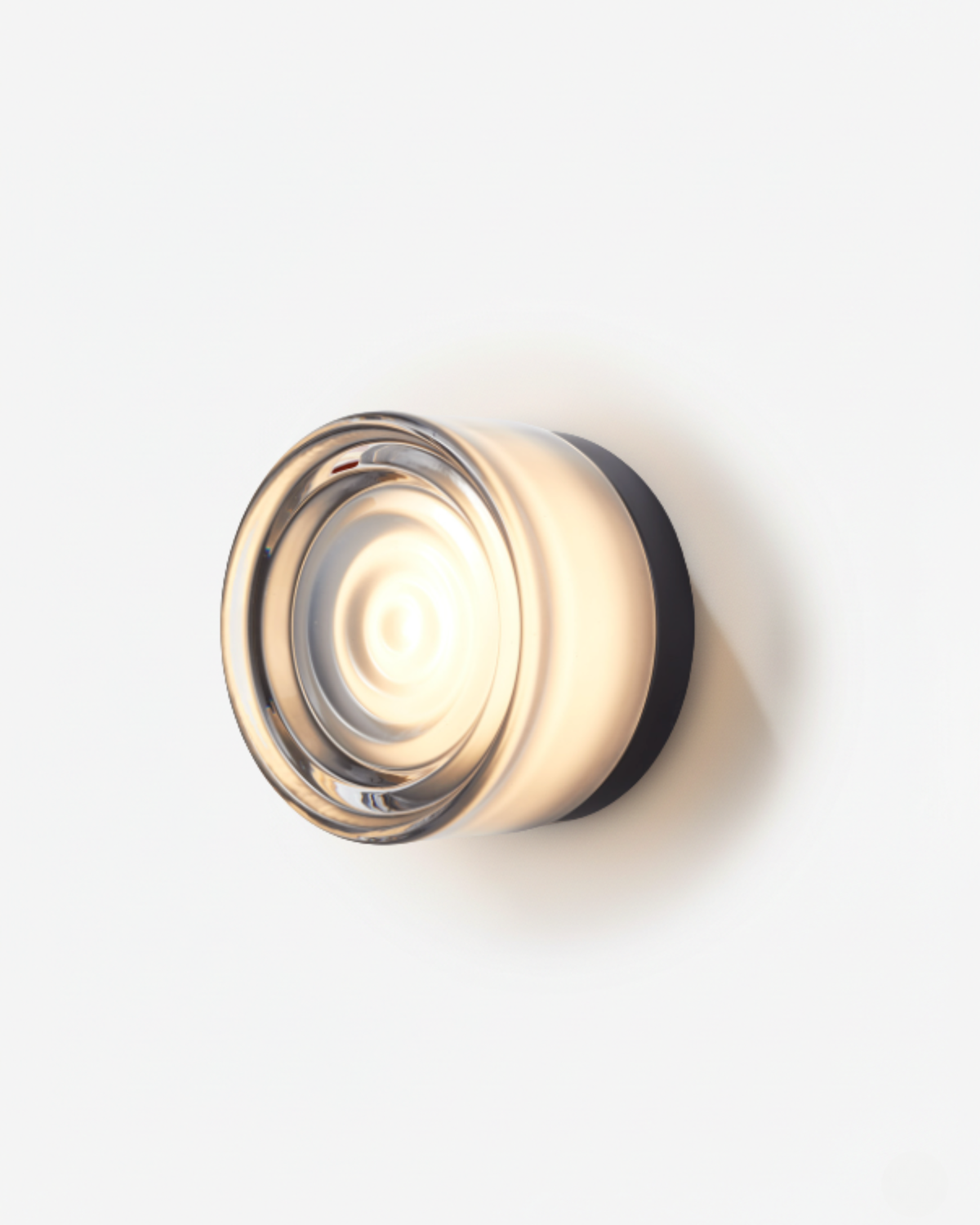 Applique murale en verre smoke echo au relief texture