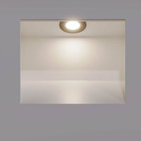 Applique murale LED carrée allumée, diffusion homogène de la lumière