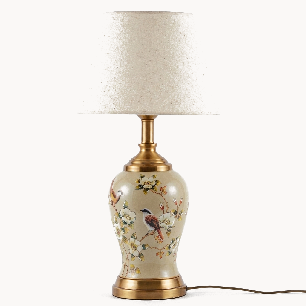 Lampe de Chevet Classique en Céramique style asiatique