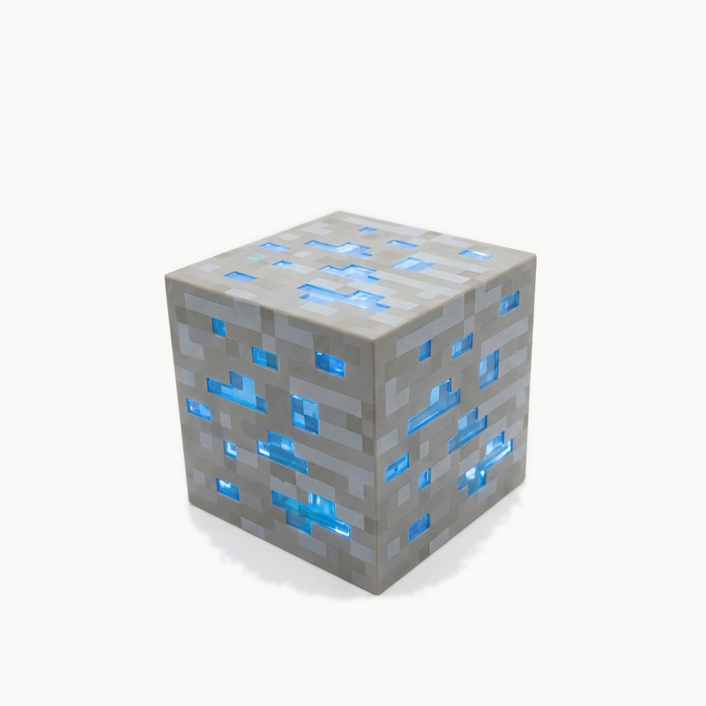 Lampe de chevet Minecraft en Minerai