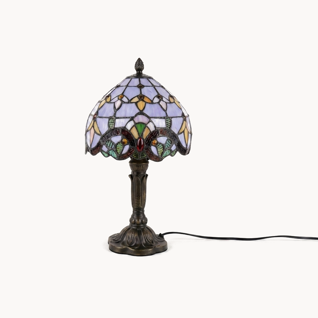 Lampe de Chevet Tiffany aurore violette