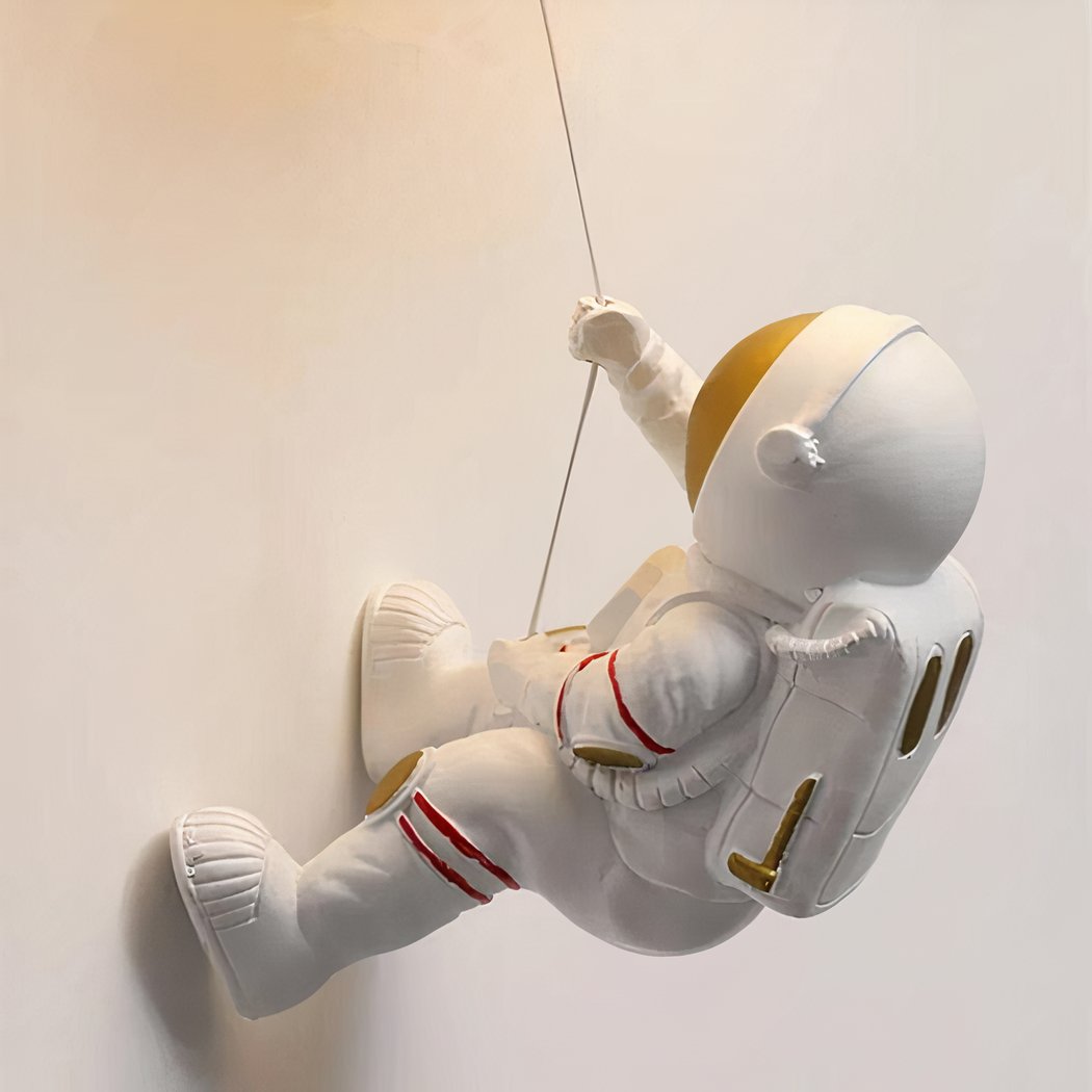 Applique Murale Enfant LED Lune avec Astronaute - section Image