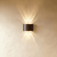 Applique murale LED étanche noire 4W à quatre faisceaux
