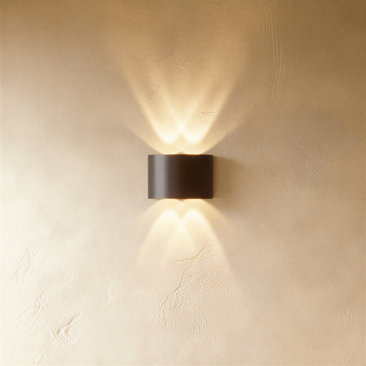Applique murale LED étanche noire 4W à quatre faisceaux