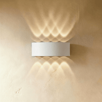 Applique murale LED étanche blanche 8W à huit faisceaux