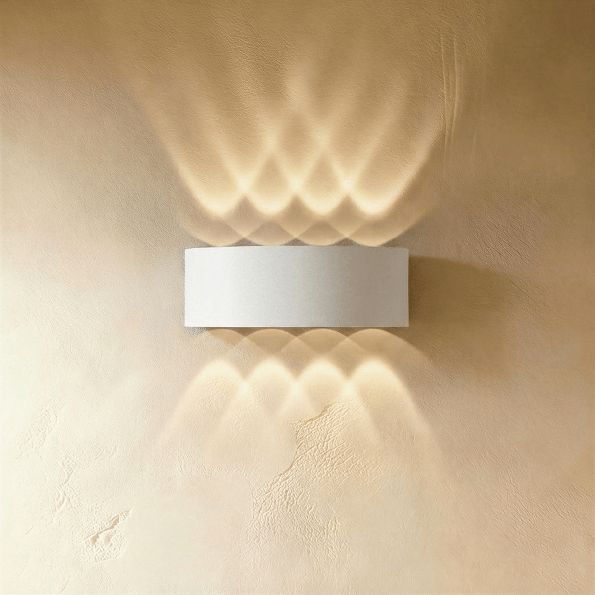 Applique murale LED étanche blanche 8W à huit faisceaux