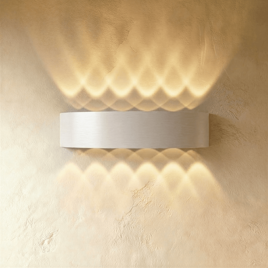 Applique murale LED étanche blanche 12W à douze faisceaux