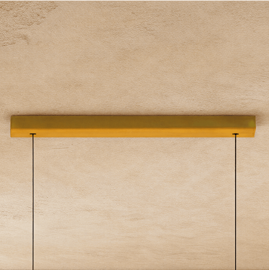 Barre de fixation au plafond du lustre design, finition dorée