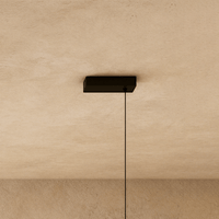 Pavillon de plafond compact du lustre design noir