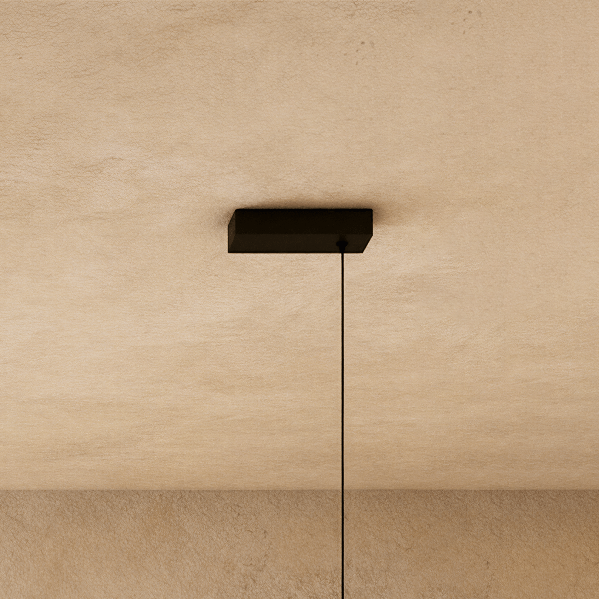 Pavillon de plafond compact du lustre design noir