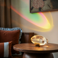 Lampe à Poser Projection Arc-En-Ciel en Cristal