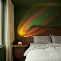 Lampe à Poser Projection Arc-En-Ciel en Cristal