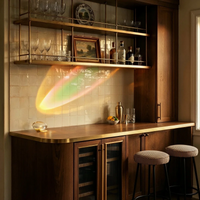 Lampe à Poser Projection Arc-En-Ciel en Cristal
