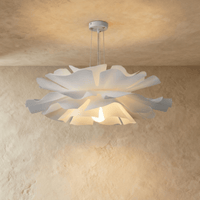 Lustre design fleur modèle A 70 cm aux vagues blanches