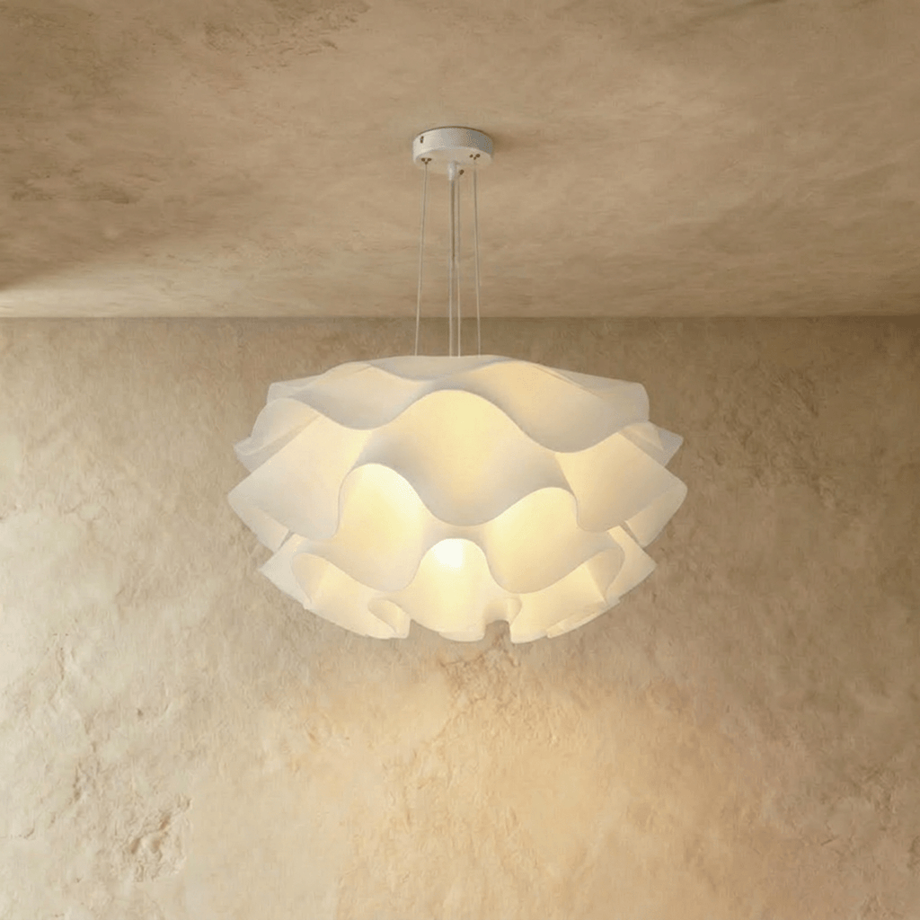 Lustre design fleur modèle B 40 cm forme nuage arrondie