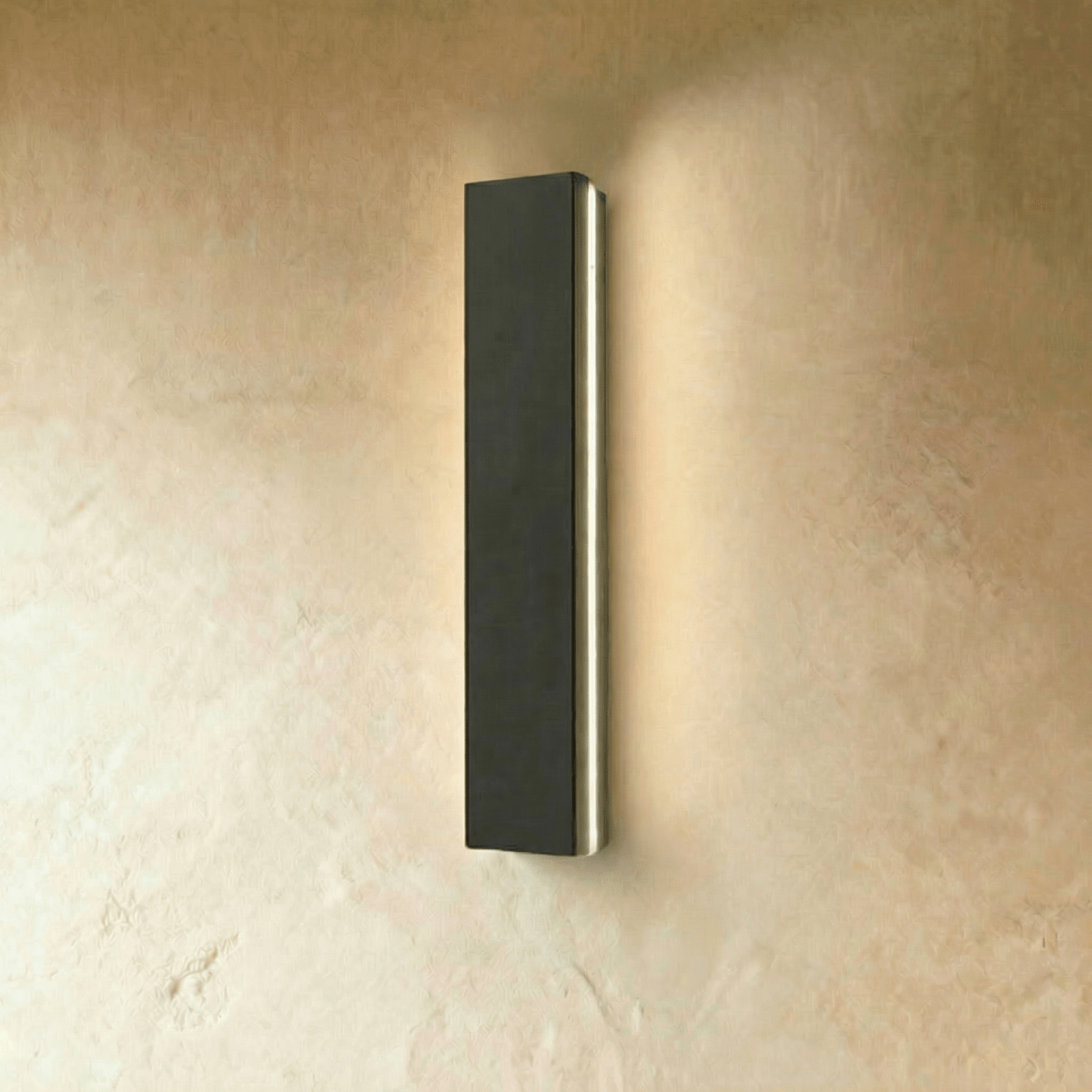 Applique murale extérieure LED longue de 120 cm en aluminium noir
