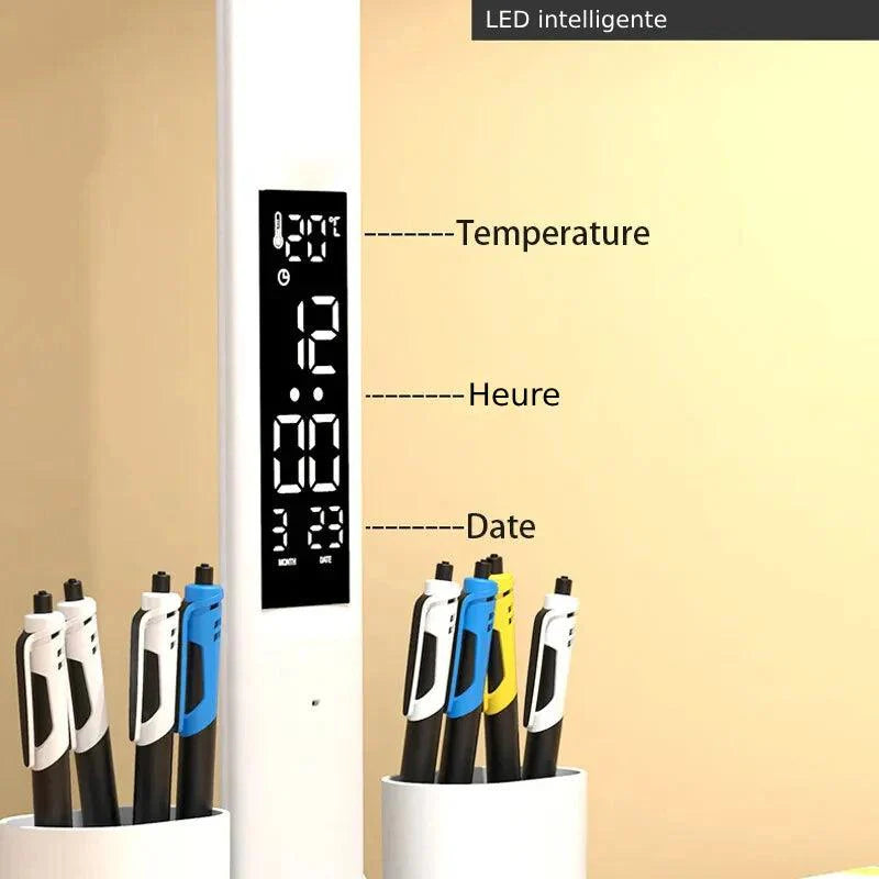 Lampe de Bureau Blanche LED à double tête - Opale