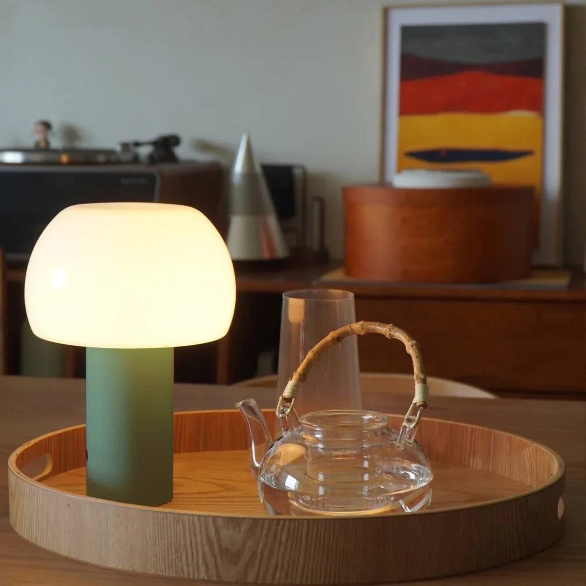Lampe de chevet Sans fil Design Champignon - Opale Image