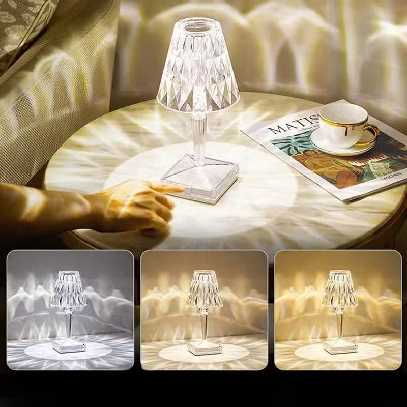 Lampe Cristal Tactile et LED