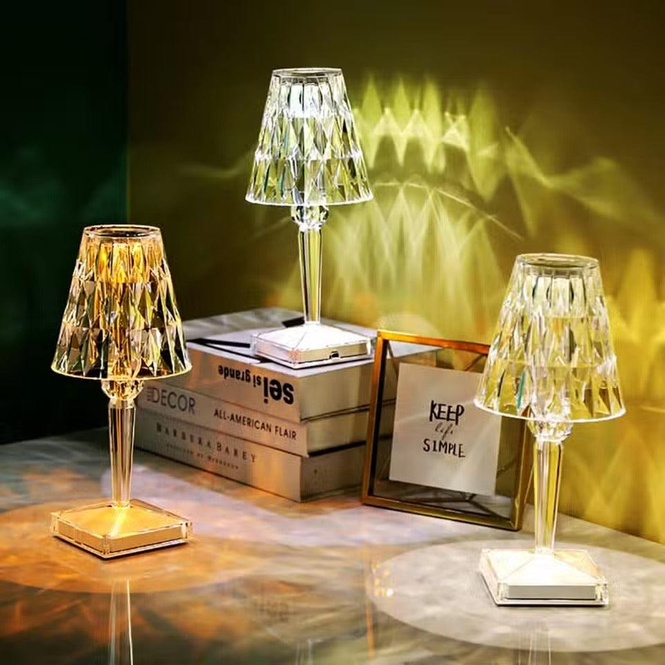 Lampe Cristal Tactile et LED