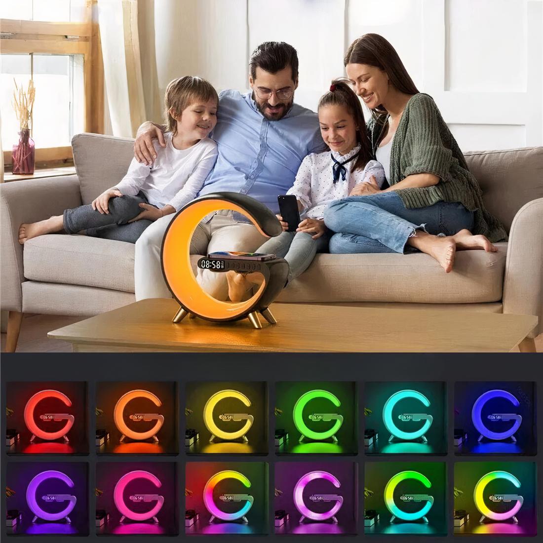 Lampe Réveil Bluetooth et Induction - Opale