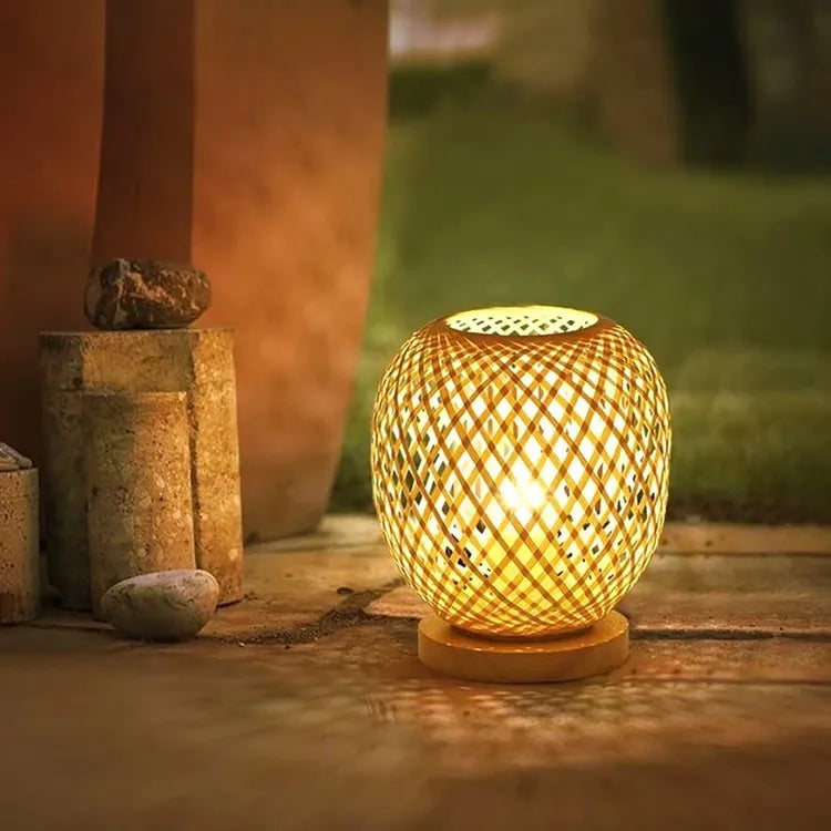 Lampe de chevet Bambou et Rotin - section Image